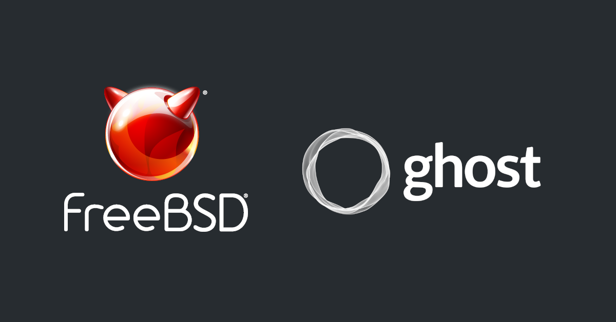 Install Ghost on FreeBSD