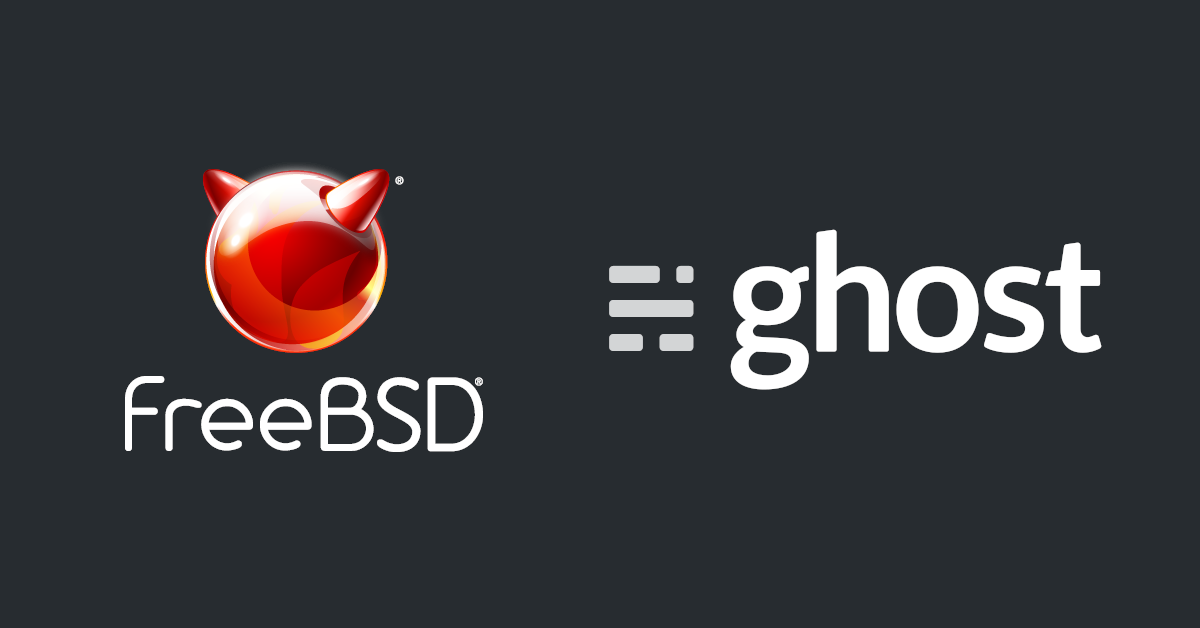 Install Ghost on FreeBSD 12